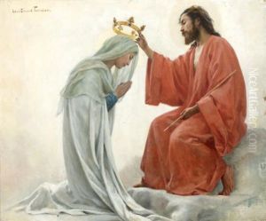 Le Couronnement De La Vierge by Louis Edouard Paul Fournier