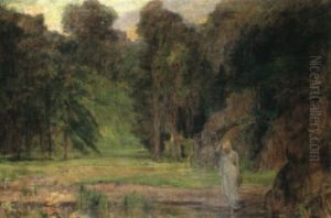 A Romantic Landscape With A Figure