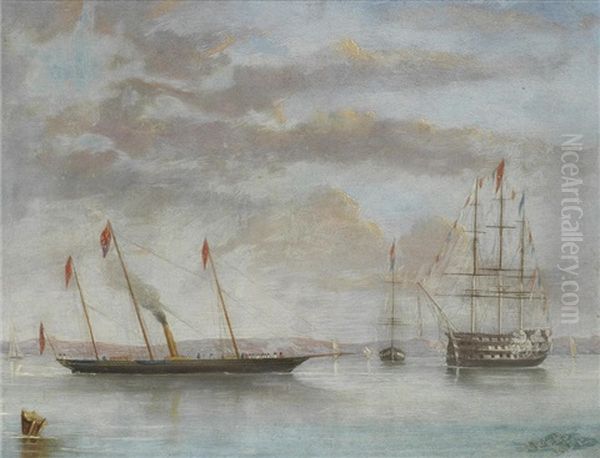 The Victoria & Albert And Royal George In The Solent - view 1