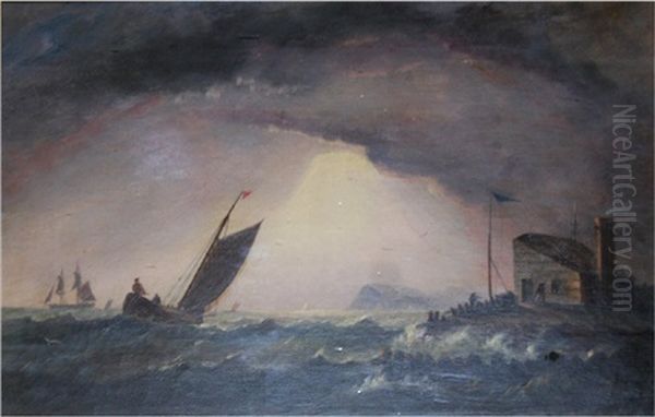 Sailing Out Past The Coastguard's Hut - view 1