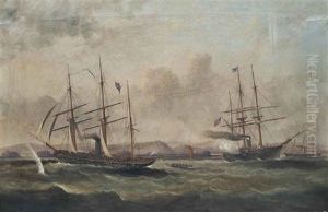 The Celebrated Engagement Between The Confederate Raider C.s.s. Alabama And U.s.s. Kearsage, 19th June 1864
