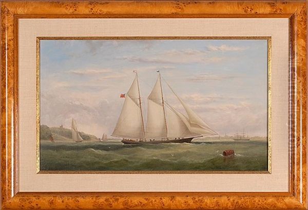An American Schooner Off Of Ryde, Isle Of Wight - view 1