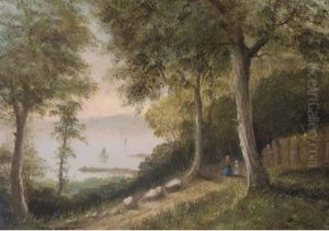 Appleby Wood, Near Ryde (+ Alverstone Mill, Isle Of Wight; Pair) by Arthur Wellington Fowles
