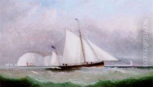 A Racing Yawl Off The Needles by Arthur Wellington Fowles