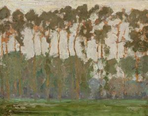Poplars by Emanuel Phillips Fox