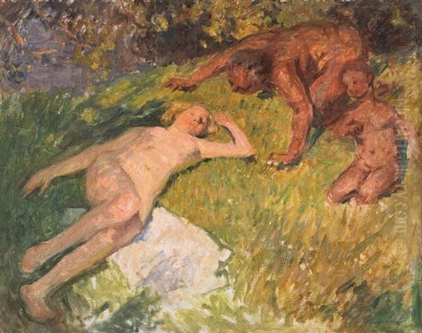 Nude And Satyr (juniper And Antiope) - view 1