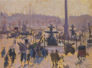 Place De La Concorde by Emanuel Phillips Fox