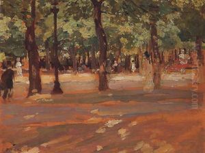 Luxembourg Gardens by Emanuel Phillips Fox