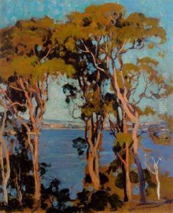 Gum Trees At Cremorne by Emanuel Phillips Fox