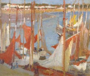 A Breton Fishing Village by Emanuel Phillips Fox
