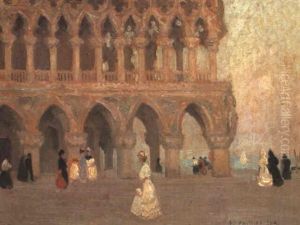 The Doges Palace, Venice by Emanuel Phillips Fox