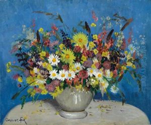 Bowl With Wildflowers by Ethel Carrick Fox