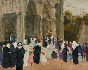 (nurses And Children) by Ethel Carrick Fox