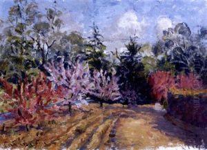 Cherry Orchard by Ethel Carrick Fox