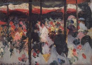 French Flower Market by Ethel Carrick Fox