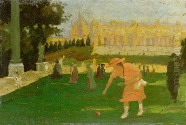 Girl In The Luxembourg Gardens - view 1