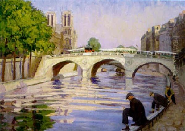 L'apres-midi Sur Le Quai Des Grands Augustins - view 1