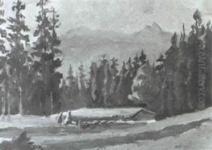 View In Kashmir: Figures And Goats