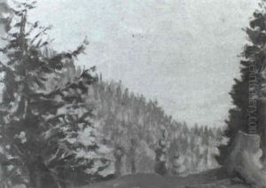 View In Kashmir: Forest Clearing View In Kashmir: Forest Clearing