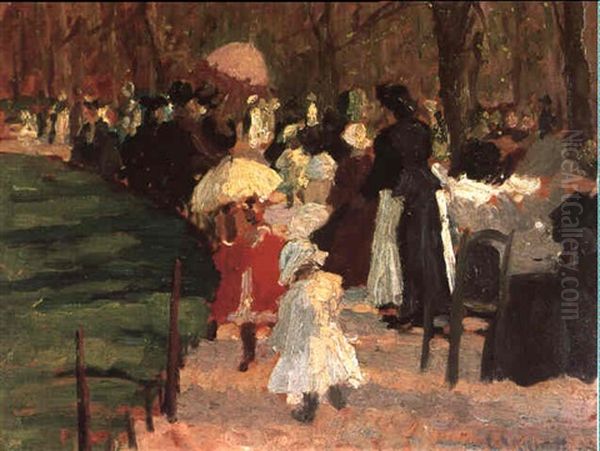 In Springtime, Luxembourg Gardens - view 1