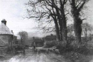 A Surrey Lane, Evening by Henry Charles Fox