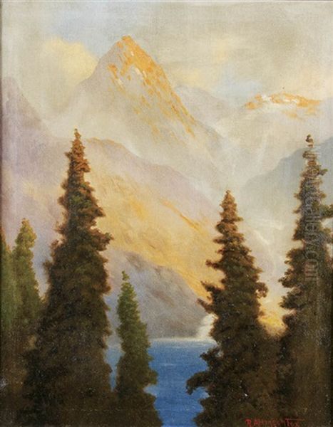 Mountains At Sunset - view 1