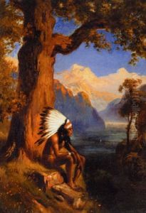 Indian In A Landscape