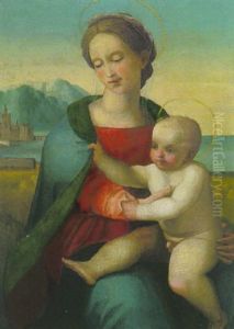 Madonna, Das Christuskind Auf Dem Schoss Haltend by Fra Bartolommeo della Porta