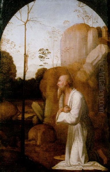 The Penitent Saint Jerome In A Landscape - view 1