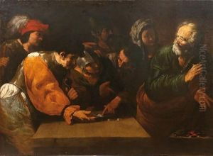 Le Reniement De Saint Pierre by Francesco Fracanzano