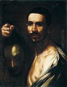An Executioner With The Head Of Saint John The Baptist by Francesco Fracanzano