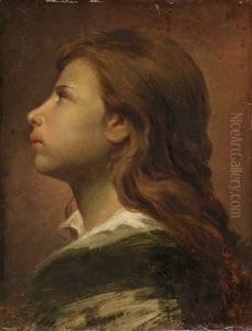 Portrat Eines Junglings Im Profil by Cesare Fracassi