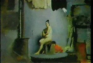 Studio Di Nudo Femminile by Cesare Fracassi