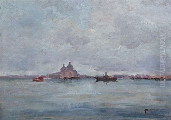 Laguna Veneta Con La Chiesa Della Salute - view 1