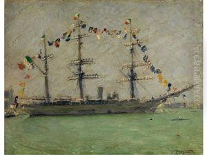 Das Flaggschiff "andrea Doria" Im Hafen Von Venedig Das Flaggschiff "andrea Doria" Im Hafen Von Venedig