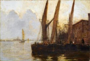 Die Lagune Bei Sonnenuntergang