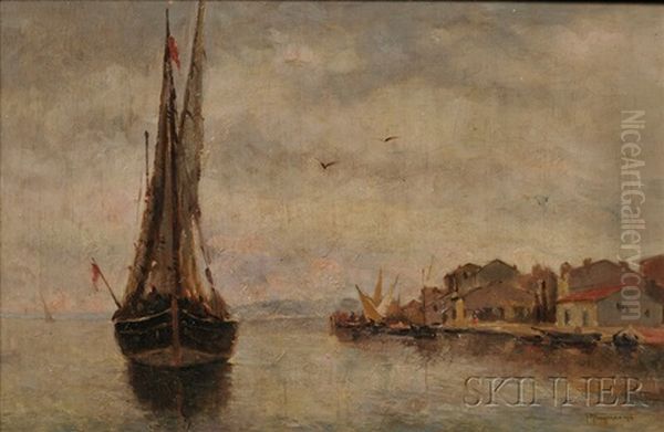 Ship Coming Into Port - view 1
