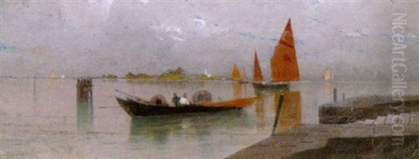 Fischerboote Vor Venedig - view 1