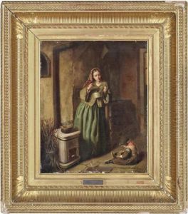A Meagre Supper by Joseph-Athanase Aufray