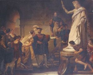Francois 1er Recevant Les Oeuvres Rapportees D'italie