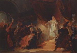 Maria Theresia Portant Son Fils Joseph Ier Et Recevant Le Serment Des Hongrois by Alexandre-Evariste Fragonard