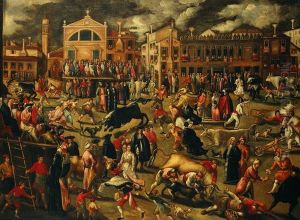 La Caccia Al Toro In Campo San Polo A Venezia