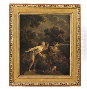Der Liebesquell Und Liebestrank by Jean-Honore Fragonard