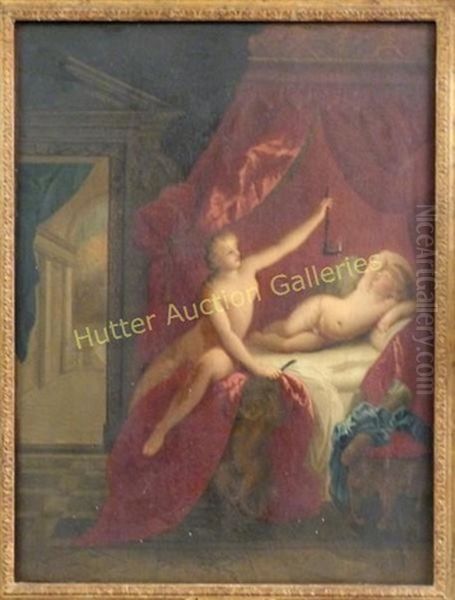 Interior Scene With Nudes And Devilish Figure - view 1