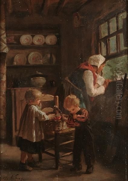 Children Stealing Cherries - view 1