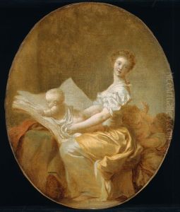 Mother And Child by Jean-Honore Fragonard