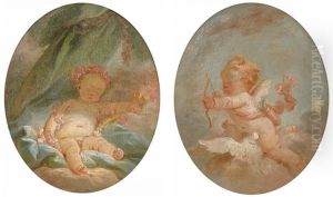 L"amour Endormi by Jean-Honore Fragonard