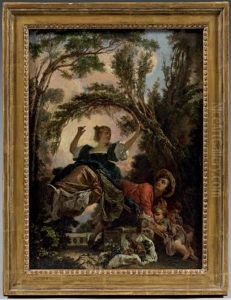 La Bascule by Jean-Honore Fragonard