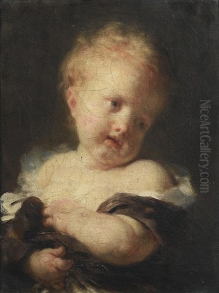 L'enfant Blond Dit Portrait D'alexandre-evariste Fragonard - view 1