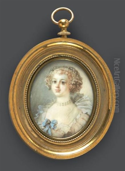 Portrait De Jeune Femme A Grande Collerette Dite <medicis>, Deux Rangs De Perles, En Buste Vers La Gauche, Presque De Face - view 1